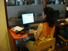 シェムリアップ空港のインターネットカフェ