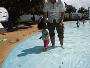 水遊び広場の画像